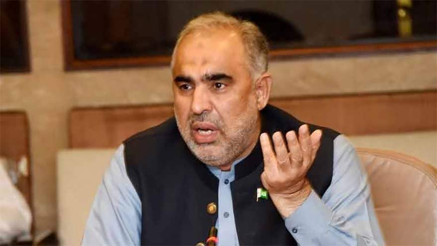 Asad Qaiser demands withdrawal of cases against Imran, Bushra Bibi