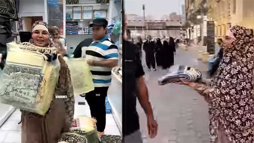 Rakhi Sawant distributes prayer mats in Makkah after performing Umrah