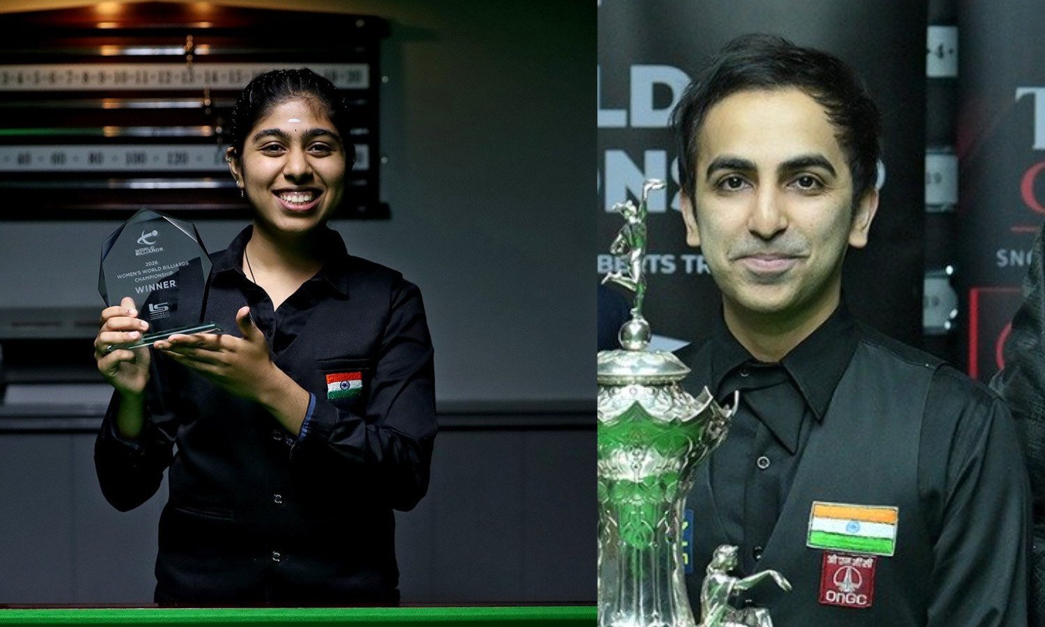 India's Pankaj Advani, Shruthi L crowned 2026 World Billiards Champions