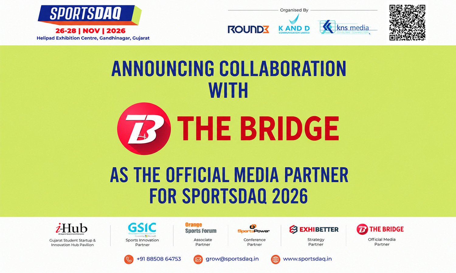 The Bridge named Digital Media Partner of SPORTSDAQ 2026